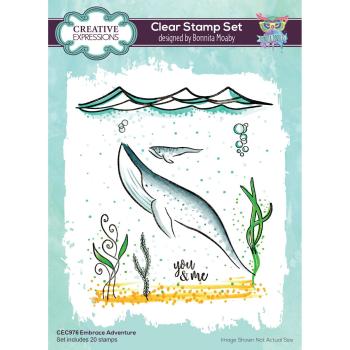 Creative Expressions - Stempelset "Embrace adventure" Clear Stamps 6x8 Inch Design by Bonnita Moaby