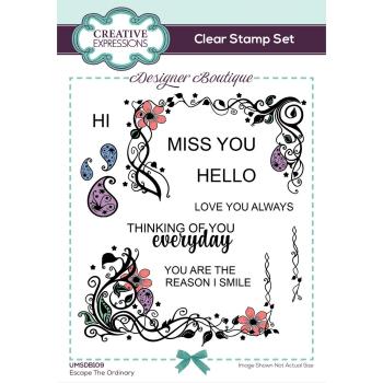 Creative Expressions - Stempelset "Escape The Ordinary" Clear Stamps 15,2x10,16cm
