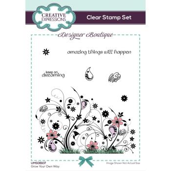 Creative Expressions - Stempelset "Grow Your Own Way" Clear Stamps 15,2x10,16cm