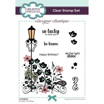 Creative Expressions - Stempelset "Go With The Glow" Clear Stamps 15,2x10,16cm