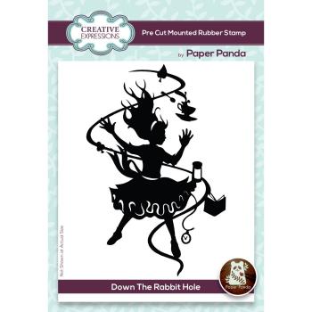 Creative Expressions - Gummistempel "Down the rabbit hole" Rubber Stamp