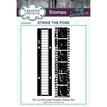 Creative Expressions - Gummistempelset"Strike The Pose" Rubber Stamp