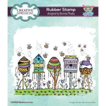 Creative Expressions - Gummistempel "Beehive Drive" Rubber Stamp