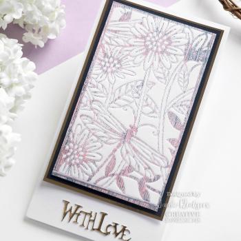 Creative Expressions - Schablone 14,2x8,5cm "Wings of Wonder" Stencil Design by Jamie Rodgers