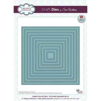 Creative Expressions - Stanzschablone "Stitched squares set B" Craft Dies Design by Sue Wilson