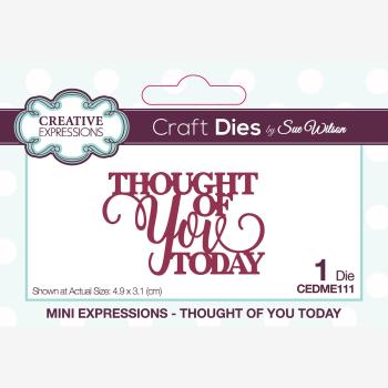 Creative Expressions - Stanzschablone "Thought Of You Today" Expressions Dies Mini Design by Sue Wilson