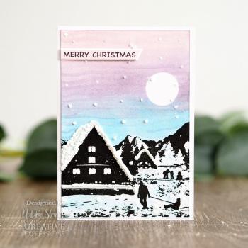 Creative Expressions - Gummistempel "Happy holidays" Rubber Stamp