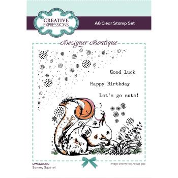Creative Expressions - Stempelset A6 "Sammy squirrel" Clear Stamps