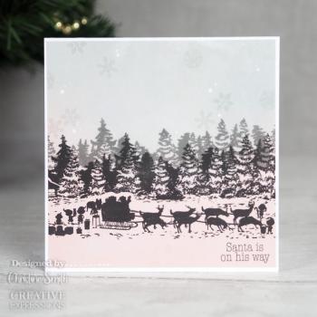 Creative Expressions - Gummistempel "Santa claus village" Rubber Stamp