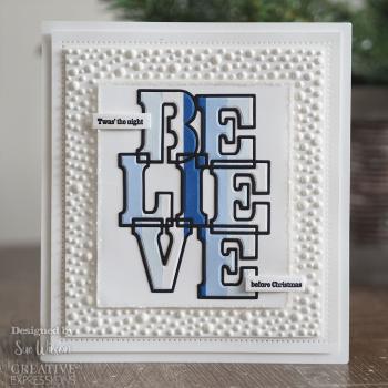 Creative Expressions - Stempelset & Stanzschablone "Big Bold Words Collection Believe" Clear Stamps & Craft Dies