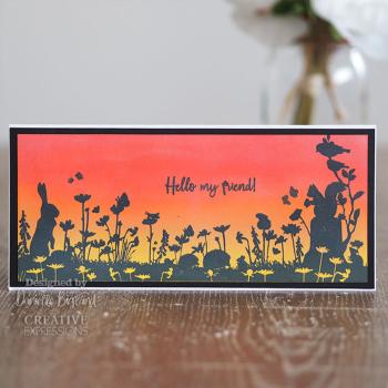 Creative Expressions - Gummistempel "Meadow view" Rubber Stamp