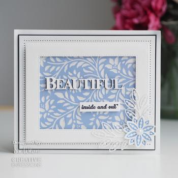 Creative Expressions - Stempelset & Stanzschablone "Bold Words Beautiful" Clear Stamps & Craft Dies