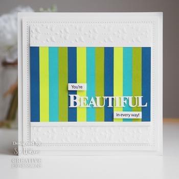 Creative Expressions - Stempelset & Stanzschablone "Bold Words Beautiful" Clear Stamps & Craft Dies