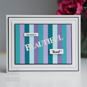 Creative Expressions - Stempelset & Stanzschablone "Bold Words Beautiful" Clear Stamps & Craft Dies