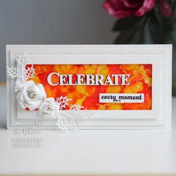 Creative Expressions - Stempelset & Stanzschablone "Bold Words Celebrate" Clear Stamps & Craft Dies