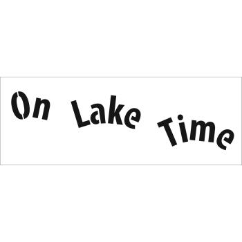 The Crafters Workshop - Schablone 41,9x15,2cm "On Lake Time" Stencil