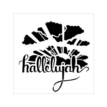 The Crafters Workshop - Schablone 15x15cm "Hallelujah" Template