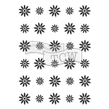 The Crafters Workshop - Schablone A7 "Posies In A Row" Template