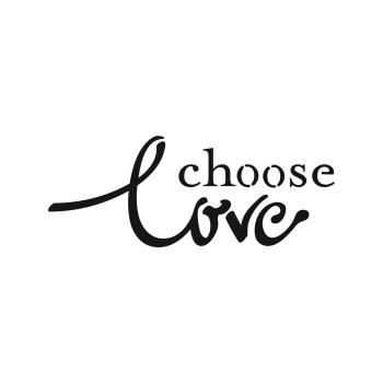 The Crafters Workshop - Schablone 41,6x15,2cm "Choose Love" Template