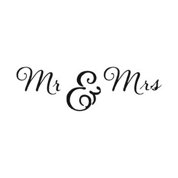 The Crafters Workshop - Schablone 41,6x15,2cm "Mr & Mrs" Template