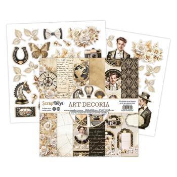 ScrapBoys - Designpapier "Art Decoria" Paper Pack 8x8 Inch - 12 Bogen