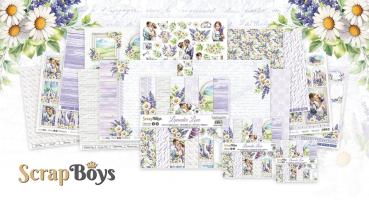 ScrapBoys - Designpapier "Lavender Love" Paper Pack 12x12 Inch - 12 Bogen