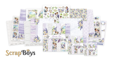 ScrapBoys - Designpapier "Lavender Love" Paper Pack 12x12 Inch - 12 Bogen