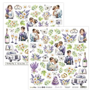 ScrapBoys - Designpapier "Lavender Love" Paper Pack 8x8 Inch - 12 Bogen