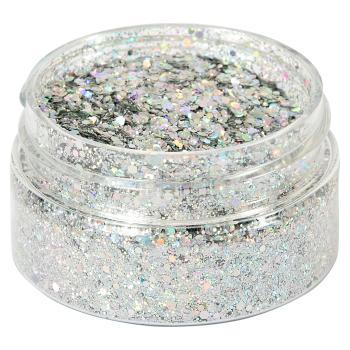 Cosmic Shimmer - Glitzermischung "Silver" Glitterbitz 25ml