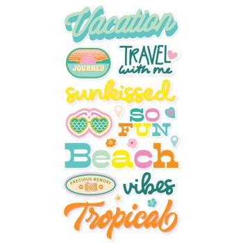 Simple Stories - Aufkleber "Just Beachy" Foam Sticker