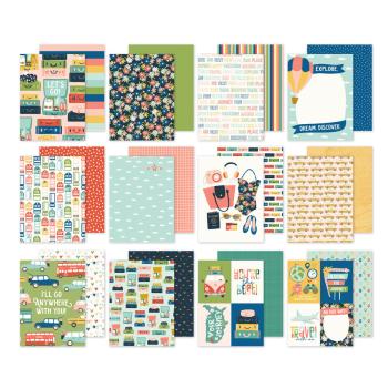 Simple Stories - Designpapier "Pack Your Bags" Paper Pack 6x8 Inch - 24 Bogen