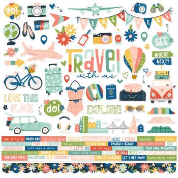 Simple Stories - Collections Kit "Pack Your Bags" 12 Bogen Designpapier