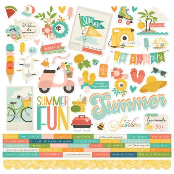 Simple Stories - Collectors Essential Kit " Summer Snapshots" 12 Bogen Designpapier