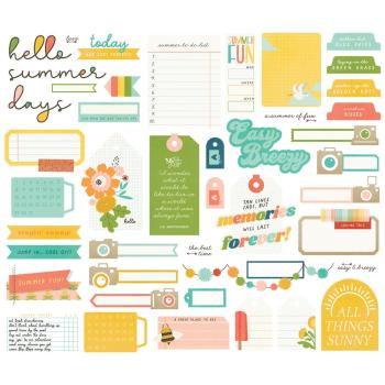 Simple Stories - Stanzteile "Summer Snapshots" Journal Bits & Pieces 