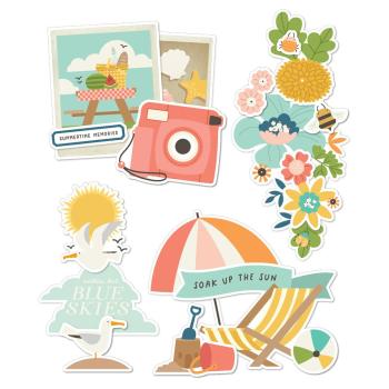 Simple Stories - Aufkleber "Summer Snapshots" Layered Stickers 