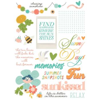 Simple Stories - Transfer Sticker "Summer Snapshots" Rub Ons