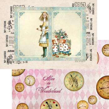 Memory Place - Designpapier "Alice's Tea Party" Paper Pack A4 - 12 Bogen