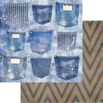 Memory Place - Designpapier "Shades of Denim" Paper Pack 12x12 Inch - 12 Bogen