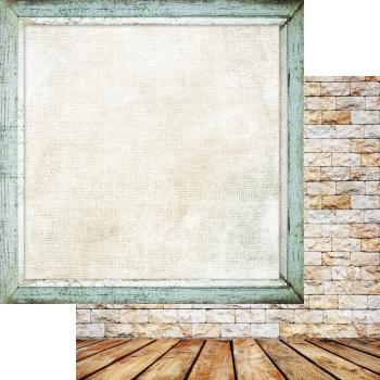 Memory Place - Designpapier "Brick Wall & Frames" Paper Pack 12x12 Inch - 12 Bogen