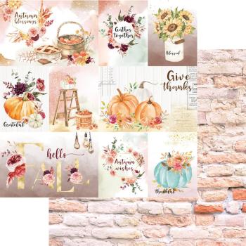 Memory Place - Designpapier "Autumn Wishes" Paper Pack 12x12 Inch - 12 Bogen