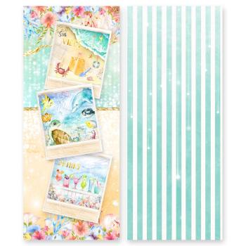 Memory Place - Designpapier "Welcome to Paradise" Slimline Paper Pack 3,5x8,5 Inch - 24 Bogen