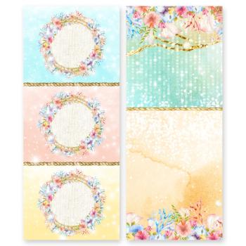 Memory Place - Designpapier "Welcome to Paradise" Slimline Paper Pack 3,5x8,5 Inch - 24 Bogen