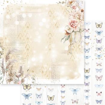 Memory Place - Designpapier "Dusty Blue Floral" Paper Pack 12x12 Inch - 12 Bogen