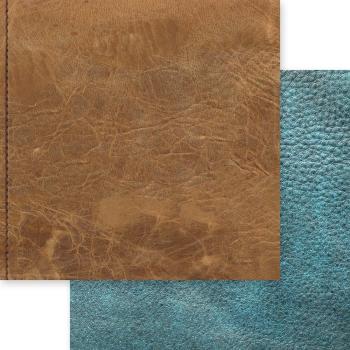 Memory Place - Designpapier "Leather & Wood Texture" Paper Pack 12x12 Inch - 12 Bogen