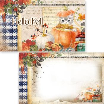 Memory Place - Stanzteile "Fall Is In The Air" Ephemera - Journaling Cards 20 Stück