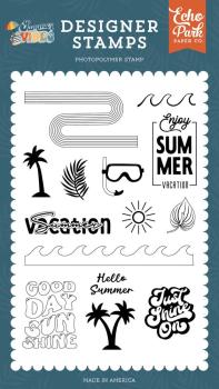 Echo Park - Stempelset "Summer Vacation" Clear Stamps