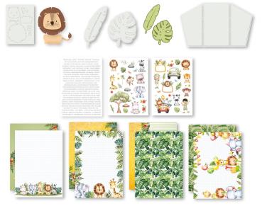 Dutch Doobadoo - Papier Kit "Welcome to the Jungle" Crafty Kit - 12 Bogen