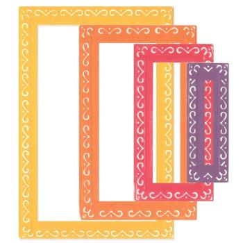 Sizzix - Stanzschablone "Renee Deco Rectangles" Framelits Craft Dies Design by Stacey Park