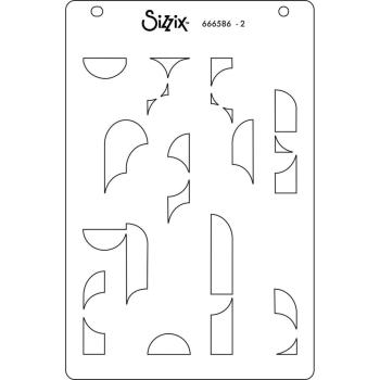 Sizzix - Schablone "Around the Block" Layered Stencil Design by Stacey Park