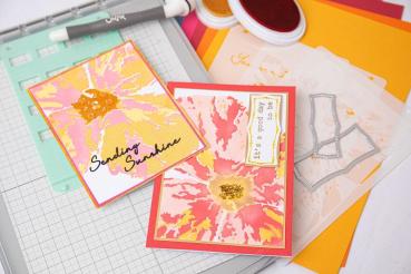 Sizzix - Schablone "Floral Impressions" Layered Stencil Design by Stacey Park